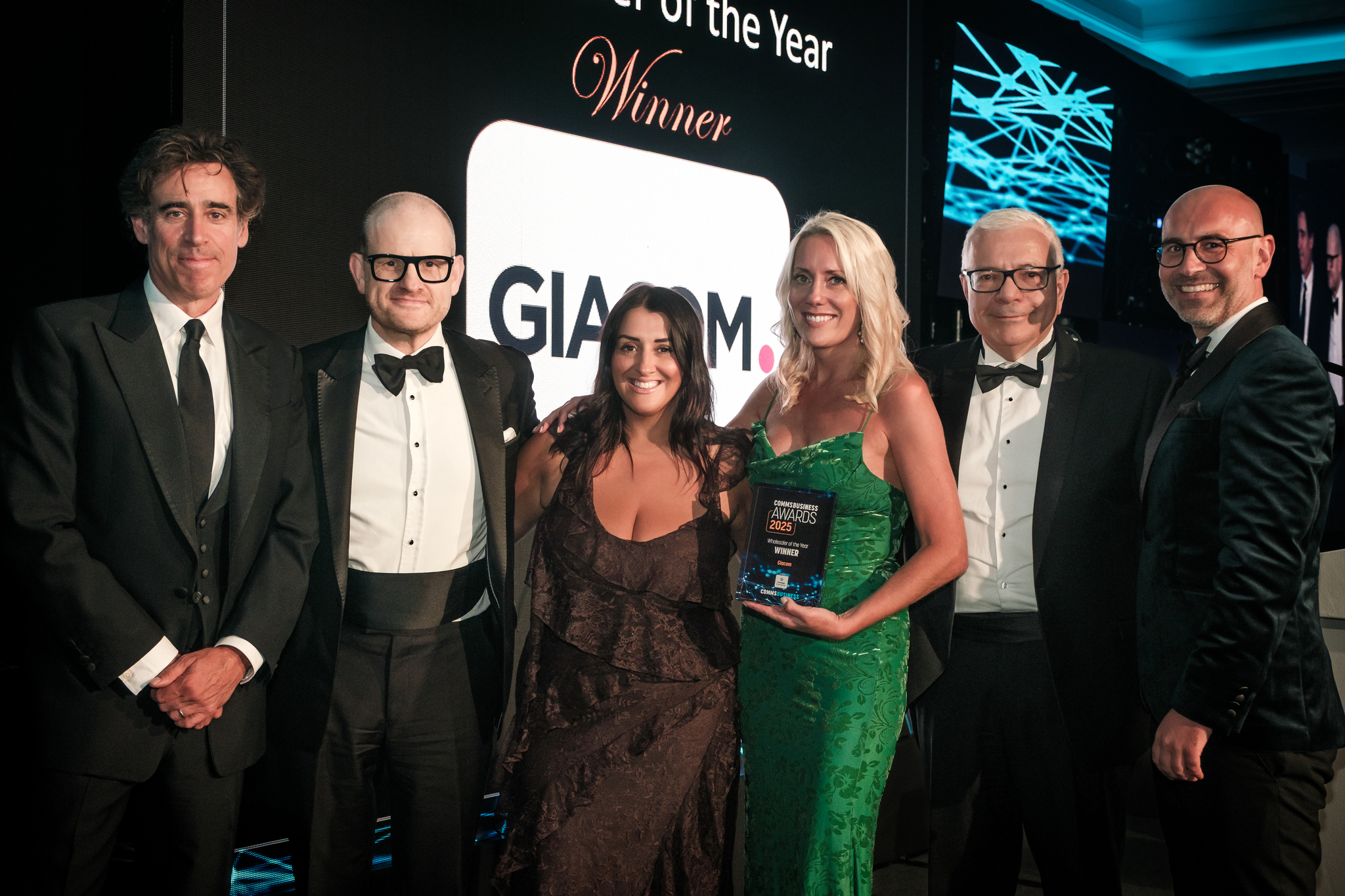 Giacom Wins Wholesaler of the Year at Comms Business Awards 2025