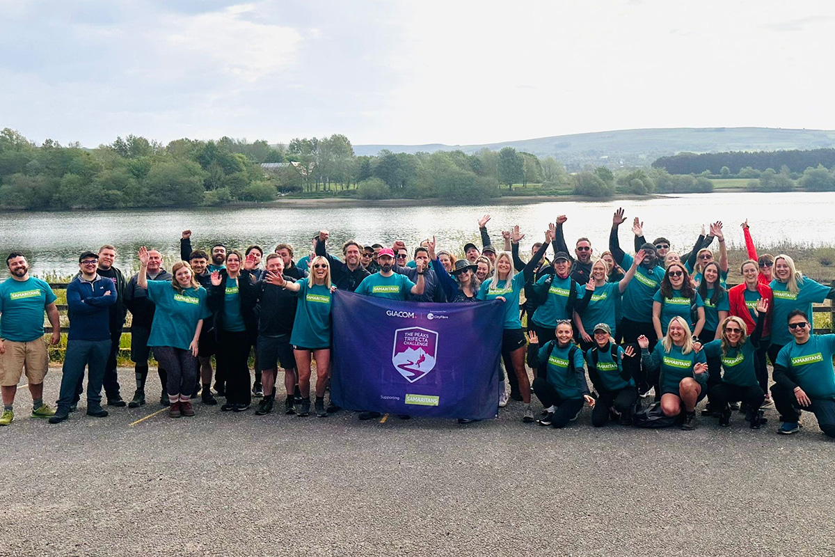 Giacom Completes Peaks Trifecta Challenge for Samaritans