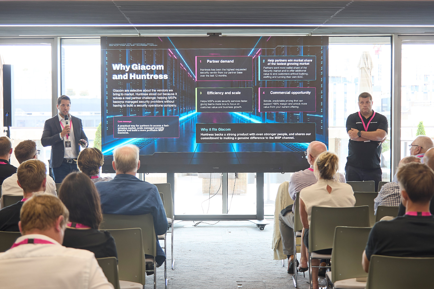 Giacom and Huntress help MSPs scale managed security services at partner launch event